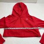 Gymshark ‎ Pink Cropped Hooded Sweatshirt Hoodie Womens Size Medium Long Sleeve Photo 4