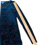 Teal velvet burnout Long Sleeve tunic top Whimsigoth Green Photo 5