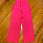 ZARA NWT  Hot Pink High Rise Striaight Leg Trouser Pants Photo 1