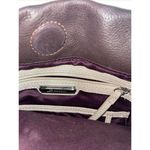 B. MAKOWSKY Purse‎ Crossbody Red Brown Pebbled Leather Shoulder Handbag Buckled Photo 5