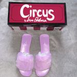 Circus by Sam Edelman slide sandal or slippers faux fur lilac size 5M NIB Photo 4