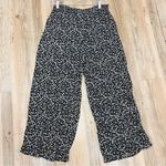 A Byer A. Byer black floral gacho pants pull on size XL Photo 0