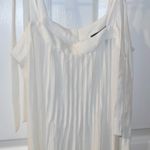 Forever 21 NWOT  Shoulder Tie White Tank Top Blouse Photo 0