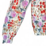 Ann Taylor  Multicolor Floral 100% Cotton Lightweight Knit Cardigan size L Photo 4