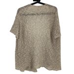 Eileen Fisher Beige Open Front Knit Cardigan L linen coastal resort wear Photo 6