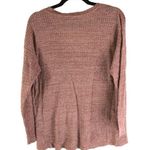 American Eagle  Womens Pink V-Neck Waffle Knit Pocket Sweater Size M Photo 1