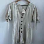 idem Ditto NWT Neutral Romper Playsuit Jumpsuit Lagenlook Boho Minimalist Small Photo 0
