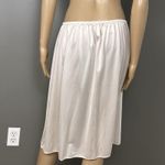 Bali Vintage Half Slip Skirt Plus Size 2X Walking Slit Lace USA Dusty Pink Beige Photo 3