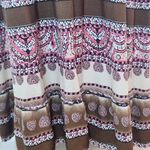 Mudd Brown and Pink Boho Halter Maxi Dress Size Medium Brown Boho Maxi Dress Photo 2