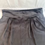 Attention Dressy Two Tone Silky Aline Knee Length Skirt Sz SM Black & Gray Photo 2