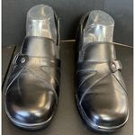 Clarks Bendables Womens 9.5 M May Marigold Slip Ons Loafers Black Leather Photo 1