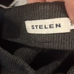 LF Stelen wide leg zipper pants size M black‎ and gray pinstripe Photo 3