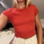 Brandy Melville lettuce trim red top Photo 0