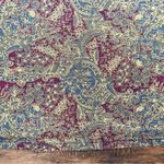 Free People  • Sashaying Maxi Skirt paisley print jersey knit maroon gold blue Photo 6