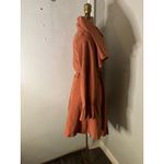 Brown Double Breasted Capelet Trench Coat S NEW Classic Retro Glam Preppy Retro Photo 2