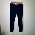 Betabrand Straight-Leg Two-Pocket Dress Pant Yoga Pants Navy Size Medium Long Photo 2
