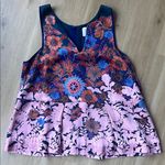 HD in Paris Floral Sleeveless Top - Pink and Blue Photo 0