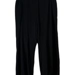 Oh My Gauze Black 100% Cotton Wide Leg Pull On Pants Lagenlook Womens 3 US XXL Photo 0