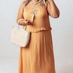 TALULAH  Clea Maxi Dress Size Small Marigold Abstract Print Boho Beachy Photo 0