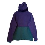 L.L.Bean Vintage 90’s Hoodie Knit Fleece 1/4 snap closing color block size XL Photo 4