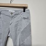 Pierre Balmain Womens Gray Moto Bike Pants Size 29 Photo 1