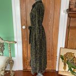 H&M Richard Allan X Brown & Green Mosaic Print Button Up Shirt Dress - Sz 8 Photo 6