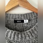 BDG  Women's Grey Wool Blend Chunky Knit Crewneck Sweater Photo 3