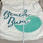 Beach Bum Drawstring Bag White Photo 3