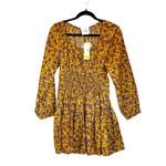 Sam Edelman NWT LORA MINI DRESS IN GOLDEN SPRIG -OLIVE OIL XS Photo 9