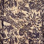 Joie  Coral & Plum Tropical Floral‎ 3/4 Sleeve Tie  Neck Blouse Size Small Photo 5