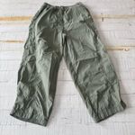 Aerie  Loose Fit‎ Jogger Khaki Pants size Medium Green Elastic Waist Lightweight Photo 1