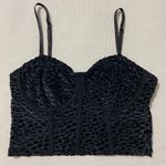 Cropped Tank Top Black Size XS Photo 1