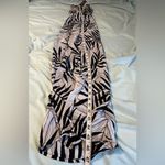 Massimo Bamboo Print Black and White Strapless Maxi Dress. Small/ Petite. Size undefined Photo 6