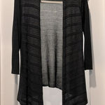 Eileen Fisher Cardigan Size S Gray open weave Silk Blend, Coastal, Beach, Trendy Photo 0