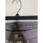 7 For All Mankind Womens 26 Jeans Malhia Kent Metallic Silver Coated Gray Slim Photo 4