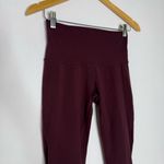 Lululemon  Burgundy Mesh Panel High-Rise Leggings Size 6 – 32” Inseam Photo 4