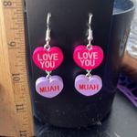 Boutique Kiss Me/Muah heart earrings Photo 2