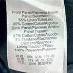 DKNYC Embroidered Geometric Print Dress Size 4 Black White Linen Blend Sheath Photo 8