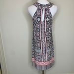 Soma Dress Stained Glass Pattern Ring Front Sz Medium Black Photo 2