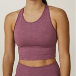 Stori Activewear Racerback Sports Bra Purple Seamless Stretch Workout Top Photo 0