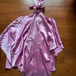 Forever 21 Elegant Pink Satin Halter Dress Photo 2