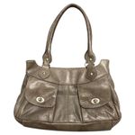 Sundance  Leather Shoulder Bag Taupe Hobo Purse Made in Italy Pockets Boho Photo 0