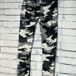 Reebok Black White Camo High‑Rise Leggings SZ S Moisture‑Wicking Workout Yoga Photo 8