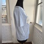 Pankaj & Nidhi at Anthropologie NWT Floral Appliqué Blanche Tee XS bloomcore Blue Photo 4