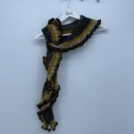 Collection 18 Multicolor Ruffle Knit Keyhole Scarf Boho Acrylic Wool Funky Green Photo 2