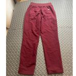FIGS  Yola Skinny Scrub Pants Size Womens Medium Red Bugundy Healthcare Medical Photo 3