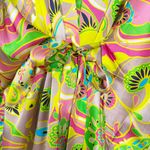 Trina Turk BedHead PJ’s X Banded Collar Robe Heritage Silk Printed Floral Long Photo 10