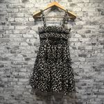 ASOS EUC  Design Cami Mini Sundress Black w/ Raw Daisy Print size 4 Photo 5