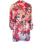 CAbi EUC Blooming Blush Kimono Open Front Side Slit Top Small Photo 6