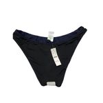 J.Crew Navy Thong Bikini Bottom Size M High Leg Re Photo 4